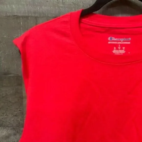 Champion mens red muscle shirt tank top size L large NEW NWT - Picture 7 of 10